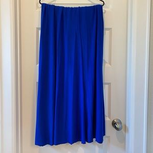 Bright Blue Maxi Skirt (size 34) Unknown Brand